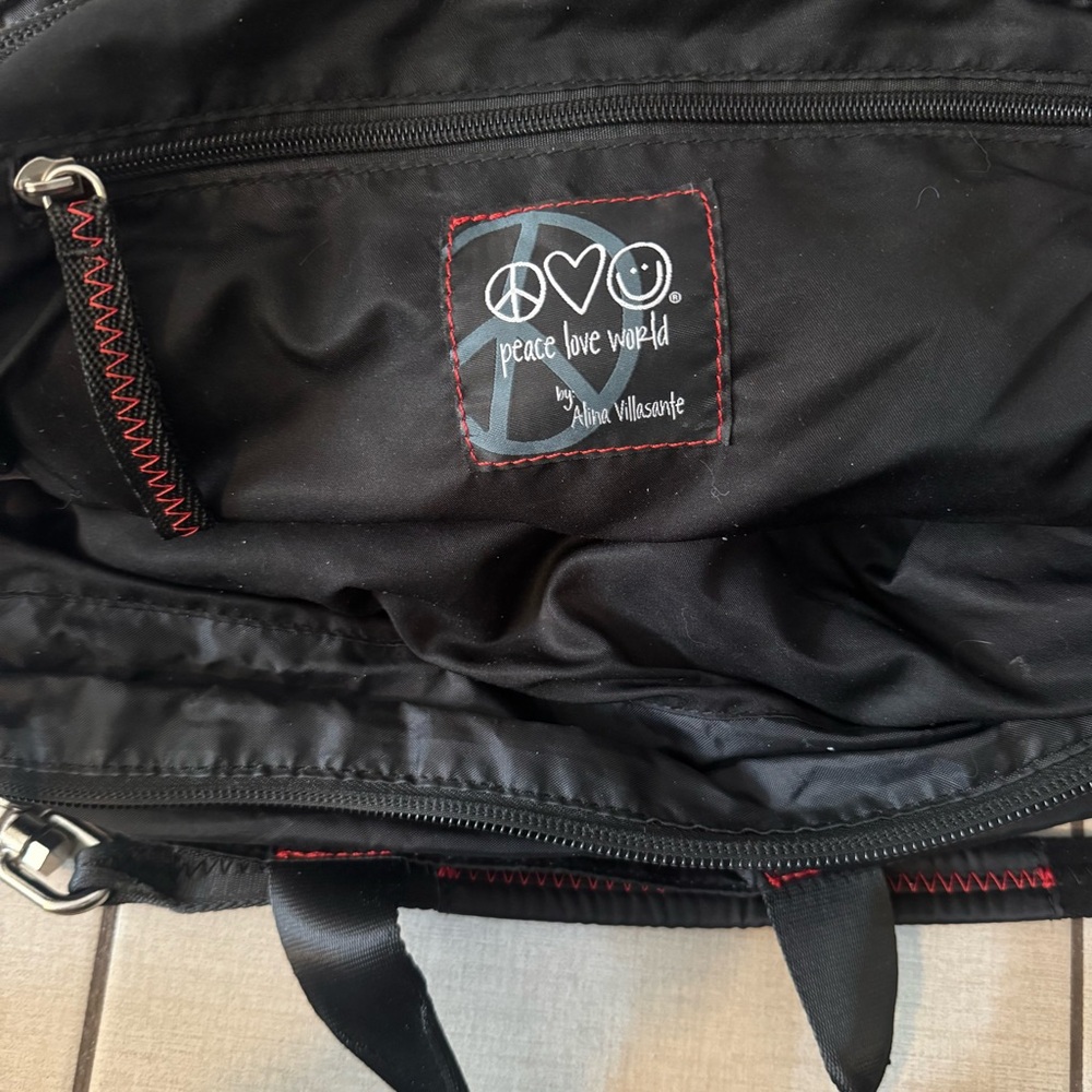 Peace Love World Travel Tote - Picture 8 of 8